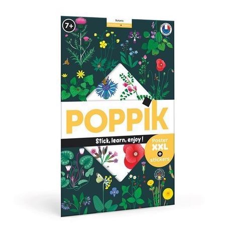 POPPIK - Lernposter &amp; Sticker Botanik, Spiele