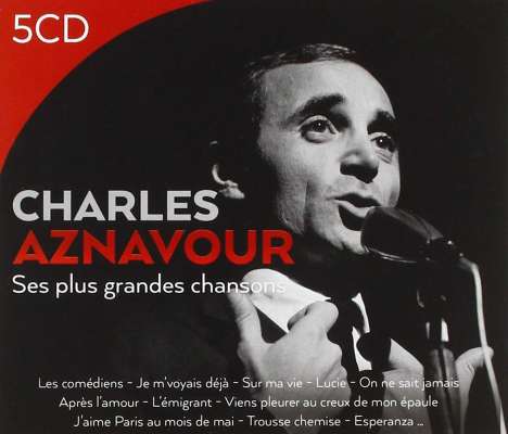 Charles Aznavour (1924-2018): Ses Plus Grances Chansons, 5 CDs