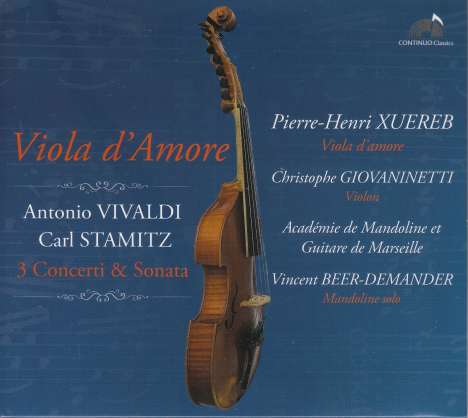 Antonio Vivaldi (1678-1741): Konzerte für Viola d'amore RV 393-395, CD