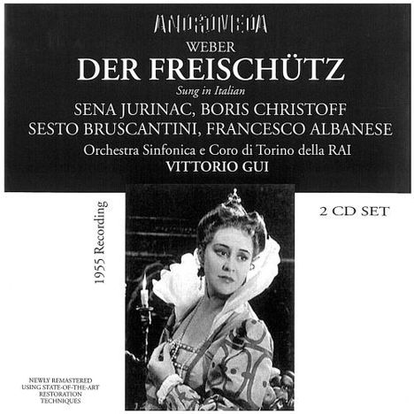 Carl Maria von Weber (1786-1826): Der Freischütz (in ital.Spr.), 2 CDs