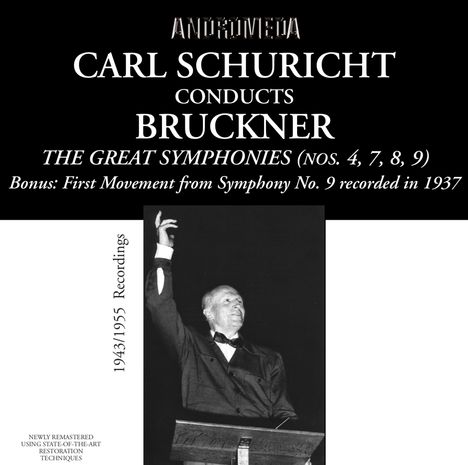 Anton Bruckner (1824-1896): Symphonien Nr.4,7-9, 4 CDs