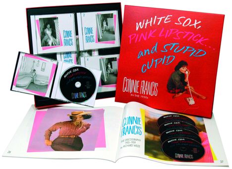 Connie Francis: White Sox,Pink Lipstick &amp; Stupid Cupid, 5 CDs