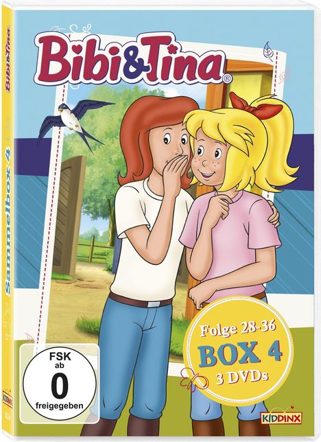 Bibi &amp; Tina Box 4 (Folge 28-36), 3 DVDs