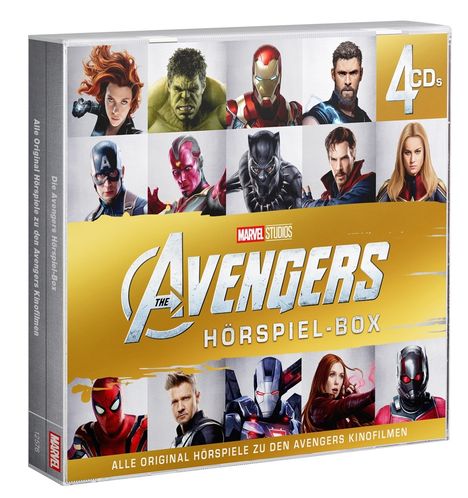 The Avengers Hörspiel-Box 1-4, 4 CDs