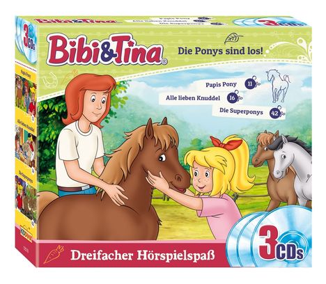 Bibi & Tina - Die Ponys sind los, 3 CDs