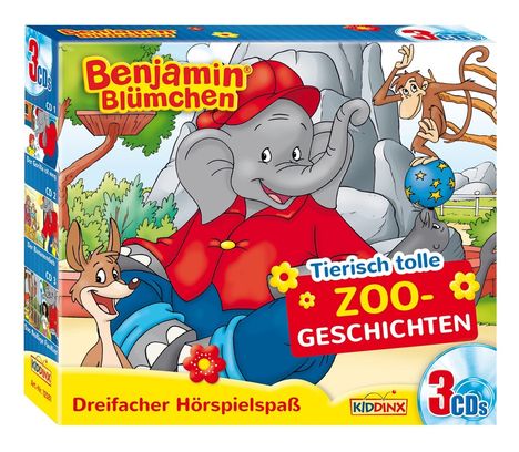 Benjamin Blümchen - Tierisch tolle Zoogeschichten, 3 CDs