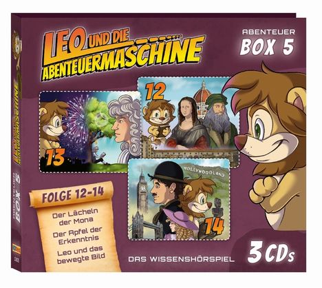 Leo &amp; die Abenteuermaschine Box 5 (Folge 12-14), 3 CDs