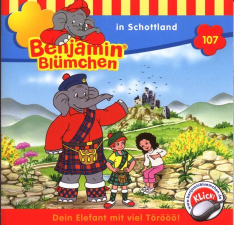 Elfie Donnelly: Benjamin Blümchen (Folge 107) ... in Schottland, CD