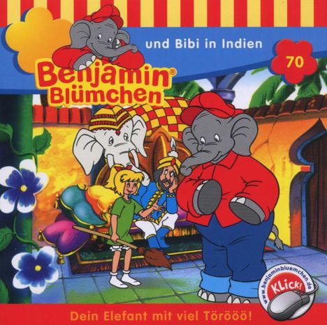 Benjamin Blümchen 070 und Bibi in Indien, CD