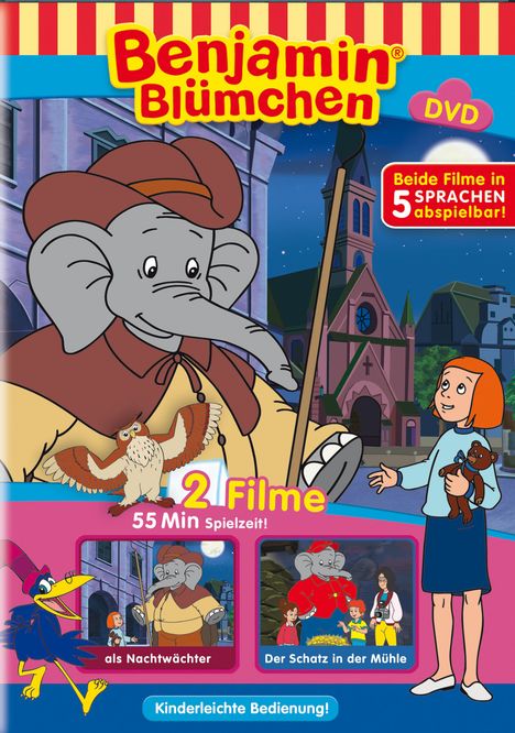 Benjamin Blümchen: ...als Nachtwächter / Der Schatz in der Mühle, DVD