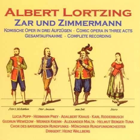 Albert Lortzing (1801-1851): Zar und Zimmermann, 2 CDs