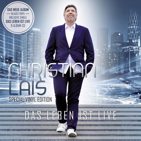 Christian Lais: Das Leben Ist Live (Special-Edition) (Blue Vinyl), 1 LP und 1 CD