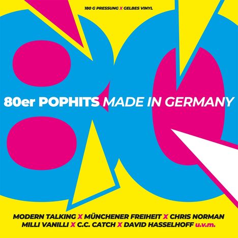 80er Pophits - Made In Germany (180g) (Yellow Vinyl), LP
