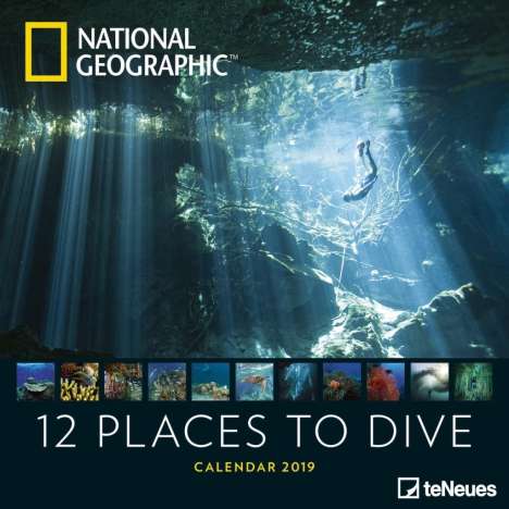 2019 Nat Geog 12 Place Dive 30x Grid Cal, Buch