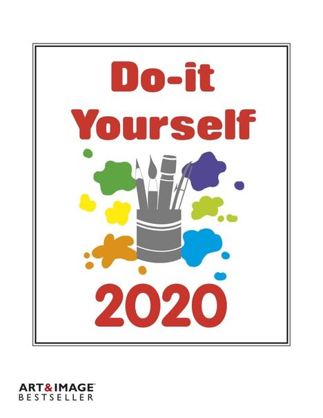 Do-it-Yourself Foto Bastelkalender 2020 groß. Bastelpapier weiß, Diverse
