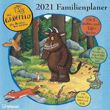 Julia Donaldson: Grüffelo 2021 Familienplaner, Kalender