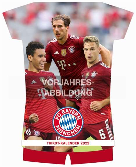 FC Bayern München 2023 Trikotkalender 34,1x42, Kalender