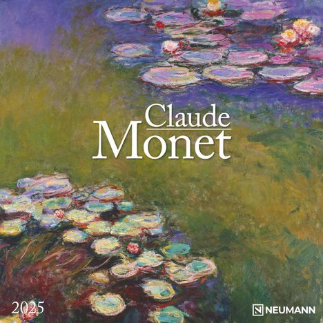 Claude Monet 2025 - Wand-Kalender - Broschüren-Kalender - 30x30 - 30x60 geöffnet - Kunst-Kalender, Kalender