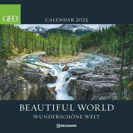 GEO Beautiful World 2025 - Wand-Kalender - Natur-Kalender - Broschüren-Kalender - 30x30 - 30x60 geöffnet, Kalender