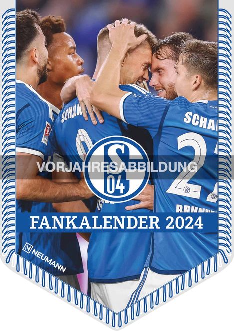 FC Schalke 04 2025 - Bannerkalender - Fan-Kalender - Fußball-Kalender - Wand-Kalender - 29,7x42 - Sport, Kalender