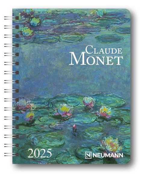 Claude Monet 2025 - Diary - Buchkalender - Taschenkalender - Kunstkalender - 16,5x21,6, Buch