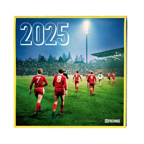 Ein Flutlichtkalender von 11FREUNDE 2025 - Wand-Kalender - Broschüren-Kalender - 30x30 - 30x60 geöffnet - Fußball-Kalender, Kalender