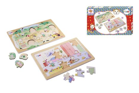 Bobo Siebenschläfer, 2 Puzzles 20 und 24 Teile, Spiele