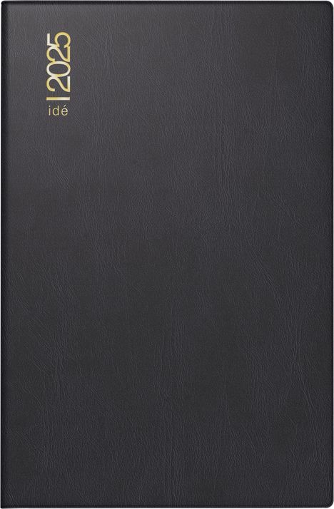rido/idé 7011002905 Taschenkalender Modell partner/Industrie I (2025)| 2 Seiten = 1 Woche| A7| 224 Seiten| Kunststoff-Einband| schwarz, Buch