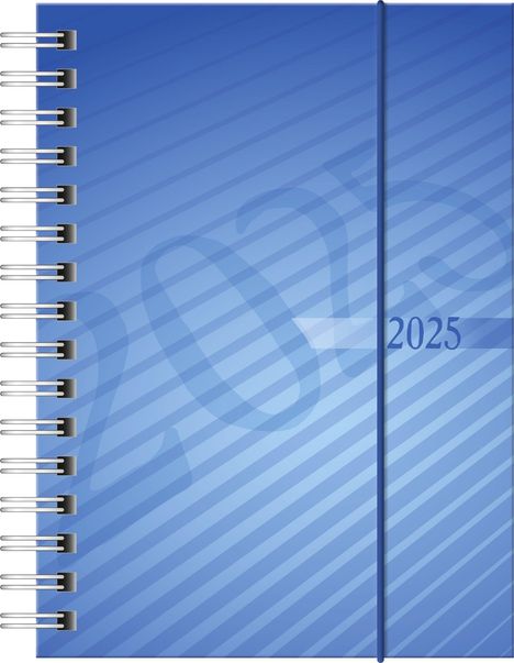 rido/idé 7013102305 Taschenkalender Modell perfect/Technik I (2025)| 2 Seiten = 1 Woche| A6| 160 Seiten| PP-Einband| blau, Buch