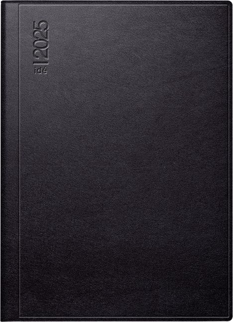 rido/idé 7018104905 Taschenkalender Modell perfect/Technik I (2025)| 2 Seiten = 1 Woche| A6| 208 Seiten| Kunstleder-Einband Gratello| schwarz, Buch