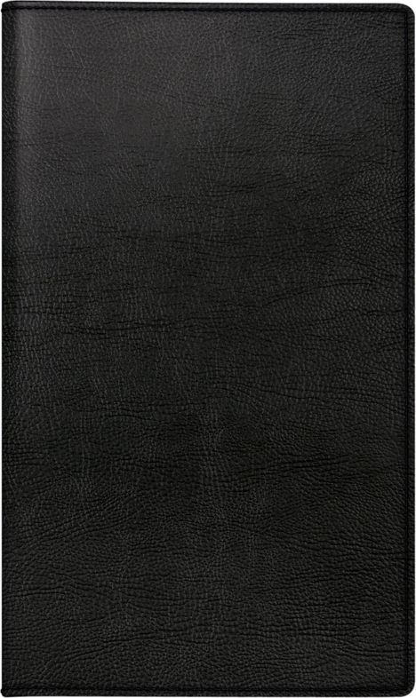 rido/idé 7046884905 Taschenkalender Modell M-Planer (2025)| 2 Seiten = 1 Monat| A6| 32 Seiten| Kunstleder-Einband Prestige| schwarz, Buch