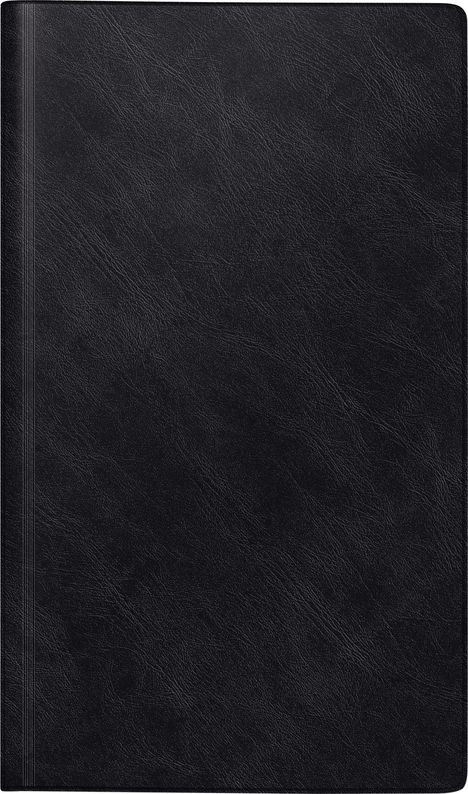 rido/idé 7025012906 | Buchkalender Mod. reise-merker 2026 | 102×172 mm, Kunststoff, schwarz, Buch