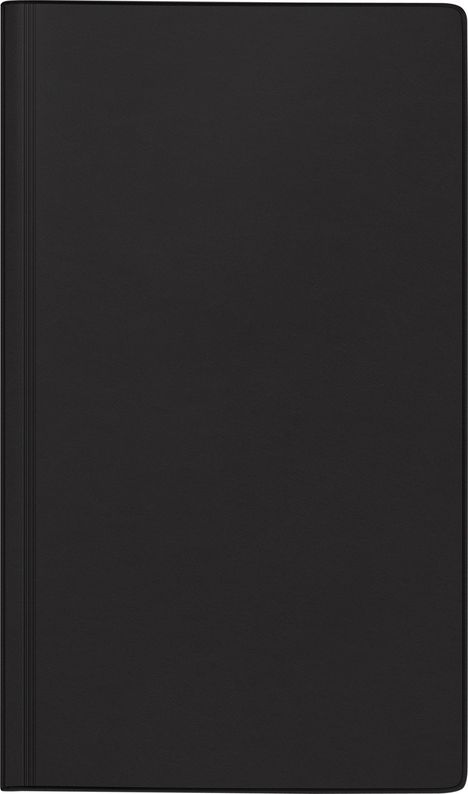 rido/idé 7025013906 | Buchkalender Mod. reise-merker 2026 | 102×172 mm, Kunststoff, schwarz, Buch