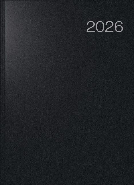 rido/idé 7027503906 | Buchkalender Mod. Conform 2026 | A4, Kunststoff, schwarz, Buch