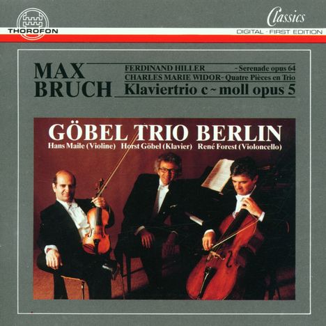 Max Bruch (1838-1920): Klaviertrio op.5, CD