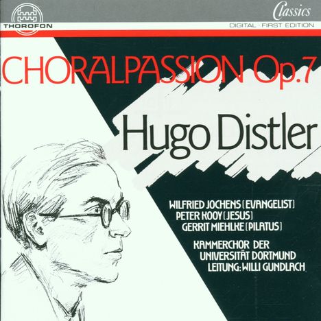 Hugo Distler (1908-1942): Choralpassion op.7, CD