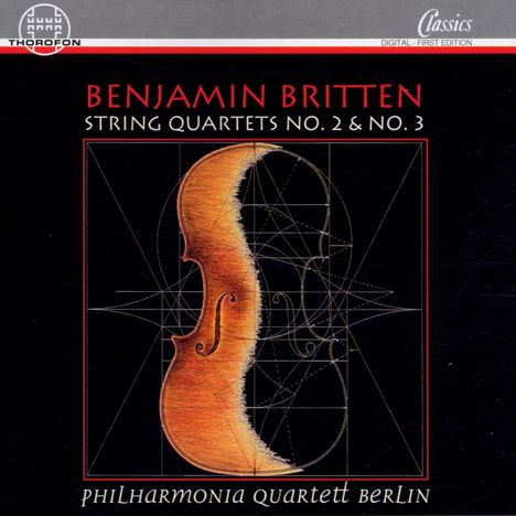 Benjamin Britten (1913-1976): Streichquartette Nr.2 &amp; 3, CD