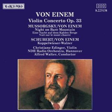 Gottfried von Einem (1918-1996): Violinkonzert op.33, CD