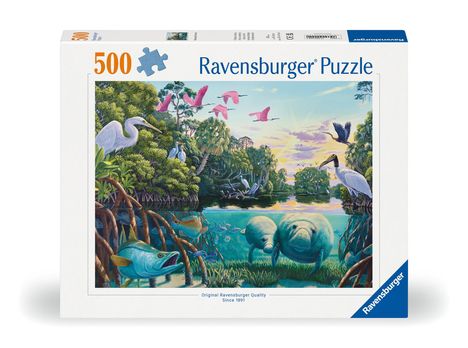 Ravensburger Puzzle 12000044 - Manatee Moments - 500 Teile Puzzle für Erwachsene und Kinder ab 12 Jahren, Diverse