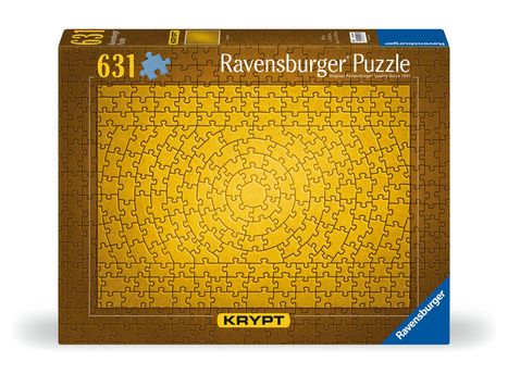 Ravensburger Puzzle 12000047 - Krypt Puzzle Gold - Schweres Puzzle für Erwachsene und Kinder ab 14 Jahren, mit 631 Teilen, Diverse