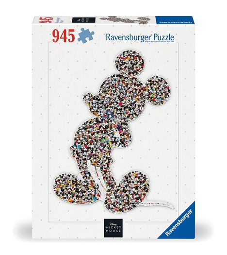 Ravensburger Puzzle 12000075 - Shaped Mickey - 945 Teile Disney Puzzle für Erwachsene und Kinder ab 14 Jahren, Diverse