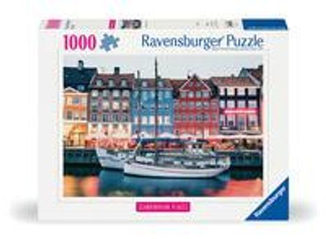 Ravensburger Puzzle Scandinavian Places 12000111 - Kopenhagen, Dänemark - 1000 Teile Puzzle für Erwachsene und Kinder ab 14 Jahren, Diverse