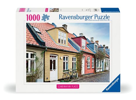 Ravensburger Puzzle Scandinavian Places 12000113 - Häuser in Aarhus, Dänemark 1000 Teile Puzzle für Erwachsene und Kinder ab 14 Jahren, Diverse