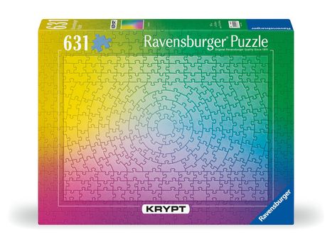 Ravensburger Puzzle 12000146 - Krypt Puzzle Gradient - Schweres Puzzle für Erwachsene und Kinder ab 14 Jahren, mit 631 Teilen, Diverse