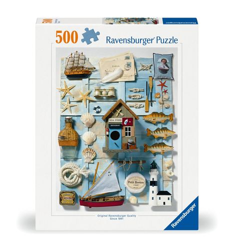 Ravensburger Puzzle 12000223 - Maritimes Flair - 500 Teile Puzzle für Erwachsene und Kinder ab 12 Jahren, Diverse