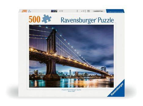 Ravensburger Puzzle 12000224 - New York - die Stadt, die niemals schläft - 500 Teile Puzzle für Erwachsene und Kinder ab 12 Jahren, Diverse