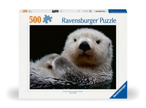 Ravensburger Puzzle - 12000235 Süßer kleiner Otter - 500 Teile Puzzle, Diverse