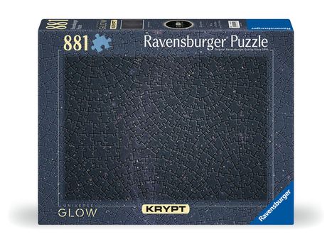 Ravensburger Puzzle 12000240 - Krypt Puzzle Universe Glow - Schweres Puzzle für Erwachsene und Kinder ab 14 Jahren, mit 881 Teilen, Diverse