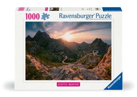 Ravensburger Puzzle 12000251 - Serra de Tramuntana, Mallorca - 1000 Teile Puzzle, Beautiful Mountains Kollektion, für Erwachsene und Kinder ab 14 Jahren, Diverse