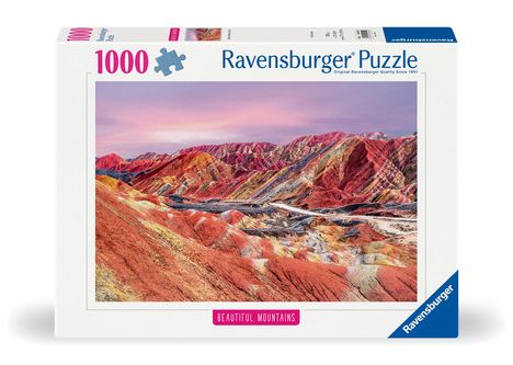 Ravensburger Puzzle 12000252 - Regenbogenberge, China - 1000 Teile Puzzle, Beautiful Mountains Kollektion, für Erwachsene und Kinder ab 14 Jahren, Diverse